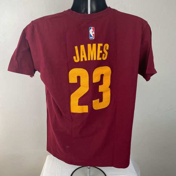 Adidas Cleveland Cavaliers NBA LeBron‎ James Short Sleeve Shirt Men’s Size Large - Picture 7 of 14